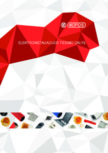 Elektroinstaliacijos tiesimo dalys