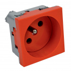 QP 45X45 BB - zásuvkový modul QUADRO s ochraným kolíkem QP 45X45 BB - zásuvkový modul QUADRO s ochraným kolíkem