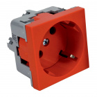 QS 45X45 BB - zásuvkový modul QUADRO s ochrannými kontakty (schuko) QS 45X45 BB - zásuvkový modul QUADRO s ochrannými kontakty (schuko)